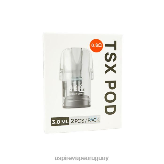 Aspire Tsx Pod 0,8 ohmios (3,0 ml)/2 unidades por paquete (compatible con cyber s y cyber x) R4P2D233 - Aspire Vape Reviews